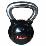 Гиря черная прорезиненная 16kg Smith Сила DB087