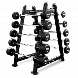 Набор обрезиненных штанг BRONZE GYM, 10-55 кг - 10 шт, шаг 5 кг